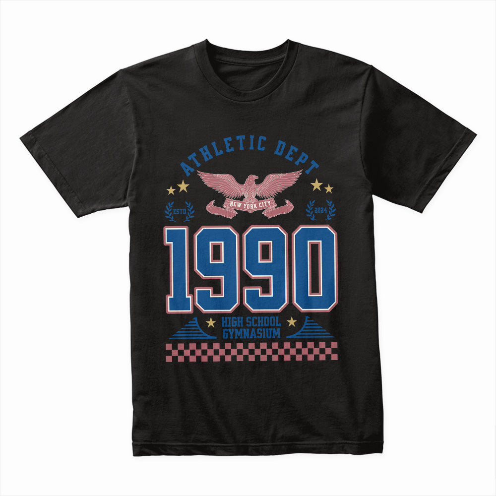 Vintage 1990 Athletic Dept. Gymnasium T-Shirt – Retro Sportswear Style