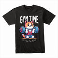 Gym Time Cat – Cute & Funny Workout T-Shirt for Fitness Lovers