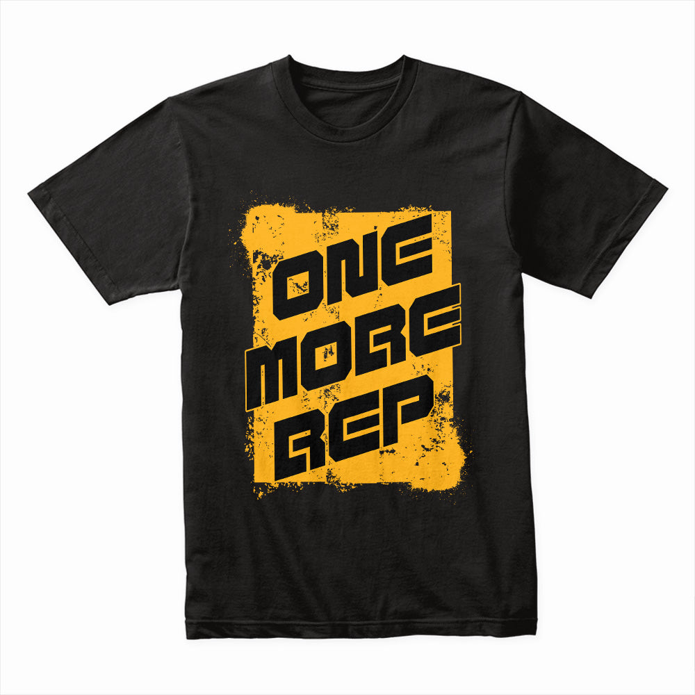 One More Rep – Motivational Gym T-Shirt | Push Beyond Limits Workout Tee