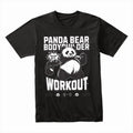 "Panda Bear Bodybuilder Workout" Fun & Motivational Gym T-Shirt