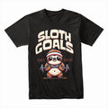 "Sloth Goals – Taking It Slow-Mo" Funny Gym T-Shirt for Lazy Lifters