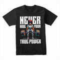 "Never Hide Your True Power" Futuristic Gym T-Shirt – Strength & Confidence