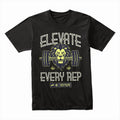 "Elevate Every Rep" Lion Gym T-Shirt – Push Beyond Your Limits