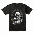 "No Pain No Gain" Hardcore Skull Gym T-Shirt – Strength & Motivation