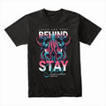 "Leave the Past Behind, Stay Strong" Motivational Octopus Workout T-Shirt