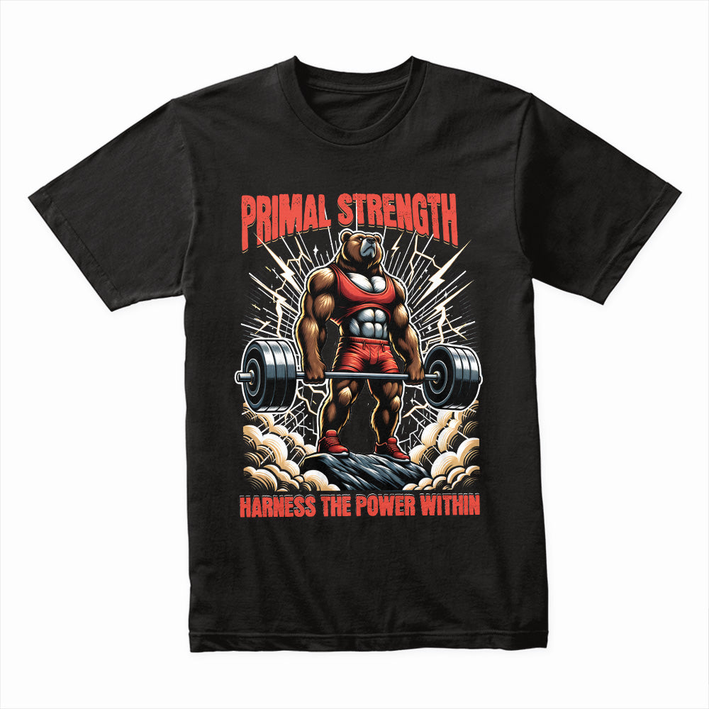 "Primal Strength" Gym T-Shirt – Harness the Power Within