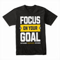 "Focus on Your Goal" Motivational Gym T-Shirt – Stay Aligned, Stay Driven