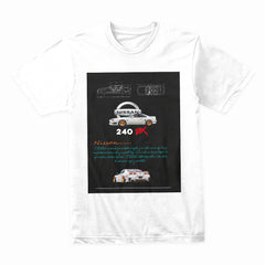 Nissan 240SX Drift King Blueprint T-Shirt – JDM Classic Engineering Tee