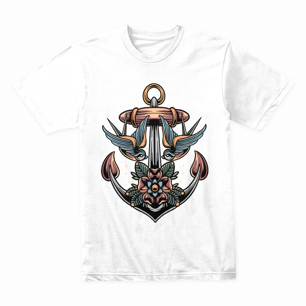 Anchor of Serenity: Nautical Spirit Streetwear Tee