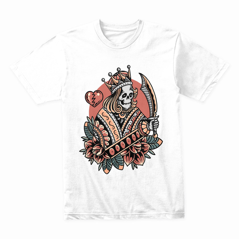 Reign of the Undying – Skeleton King of Hearts Tee
