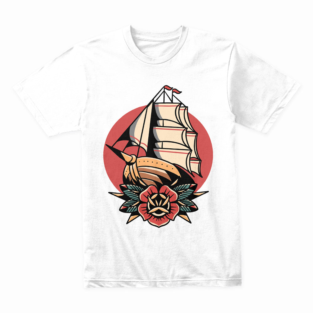 Sailor's Voyage – Nautical Rose Tee