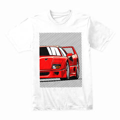 F40 Iconic Supercar T-Shirt — Redline Legend Edition