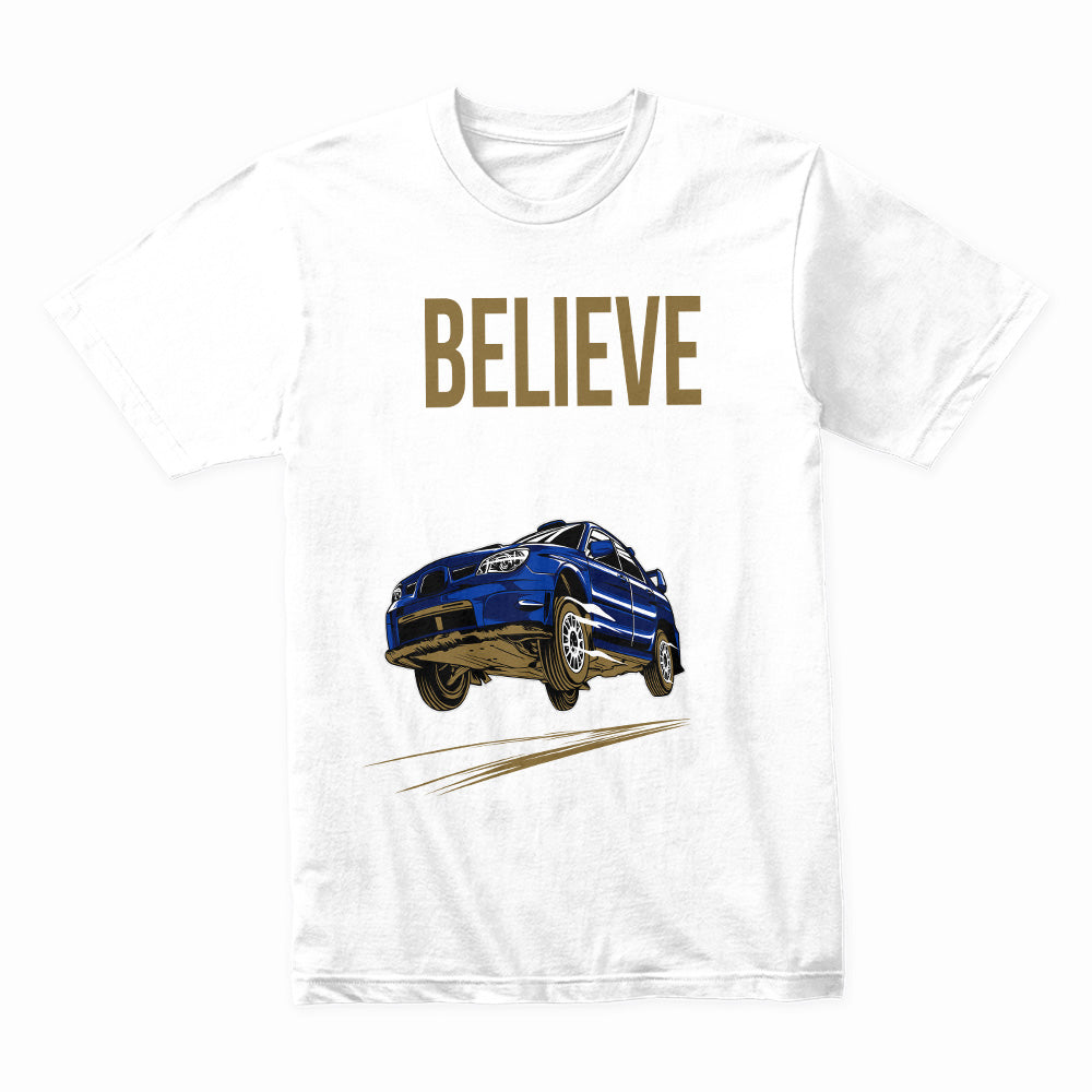 I Believe I Can Fly Rally T-Shirt — Subaru Jump Edition