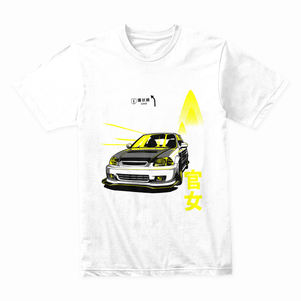 Tokyo Loop Night Run T-Shirt — Civic Street Racer Edition