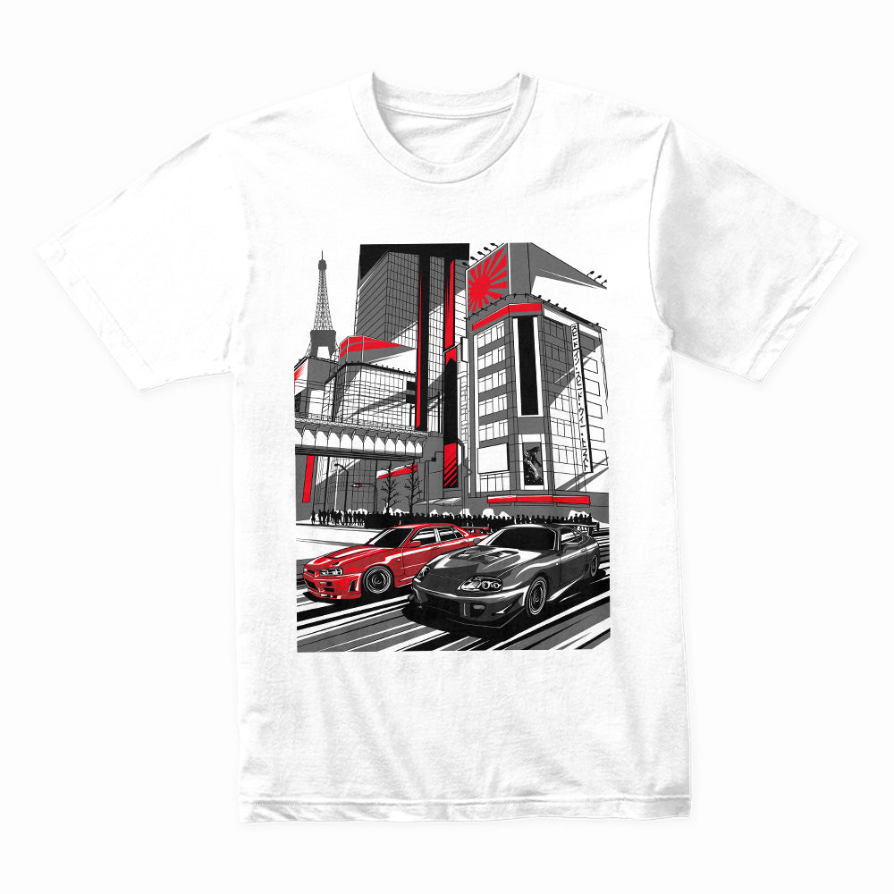 Tokyo Street Legends — JDM Skyline & Supra City Run T-Shirt