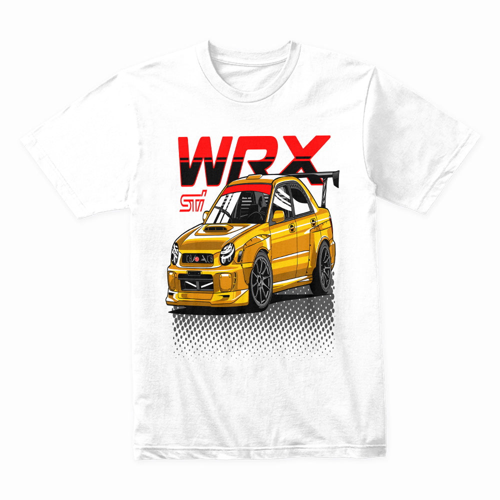 WRX STI Golden Beast – JDM Rally King T-Shirt
