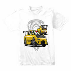 Yellow Turbo RX7 Legends – JDM Rotary Power T-Shirt