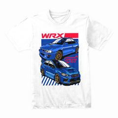 Subaru WRX STI Evolution T-Shirt – Rally Icon Then & Now Tee