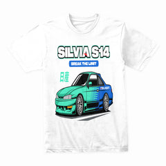 Silvia S14 Break The Limit T-Shirt – JDM Drift Icon Streetwear Tee