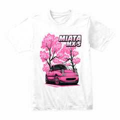 Miata MX-5 Sakura Blossom T-Shirt – JDM Roadster Spring Edition