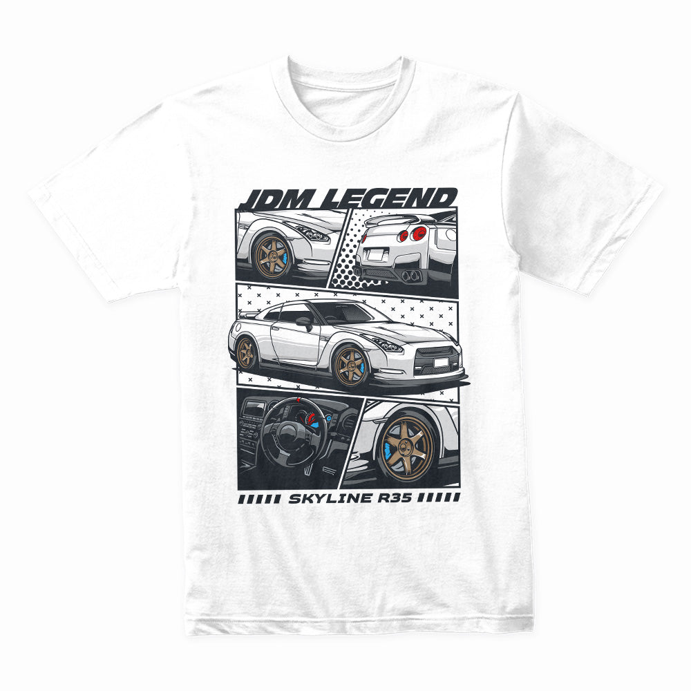 JDM Legend Skyline R35 T-Shirt – Godzilla Performance Edition