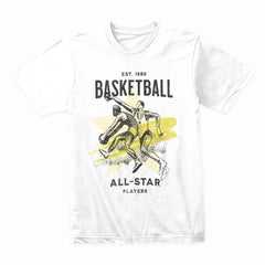 All-Star Ascent: Retro Basketball Legends Tee