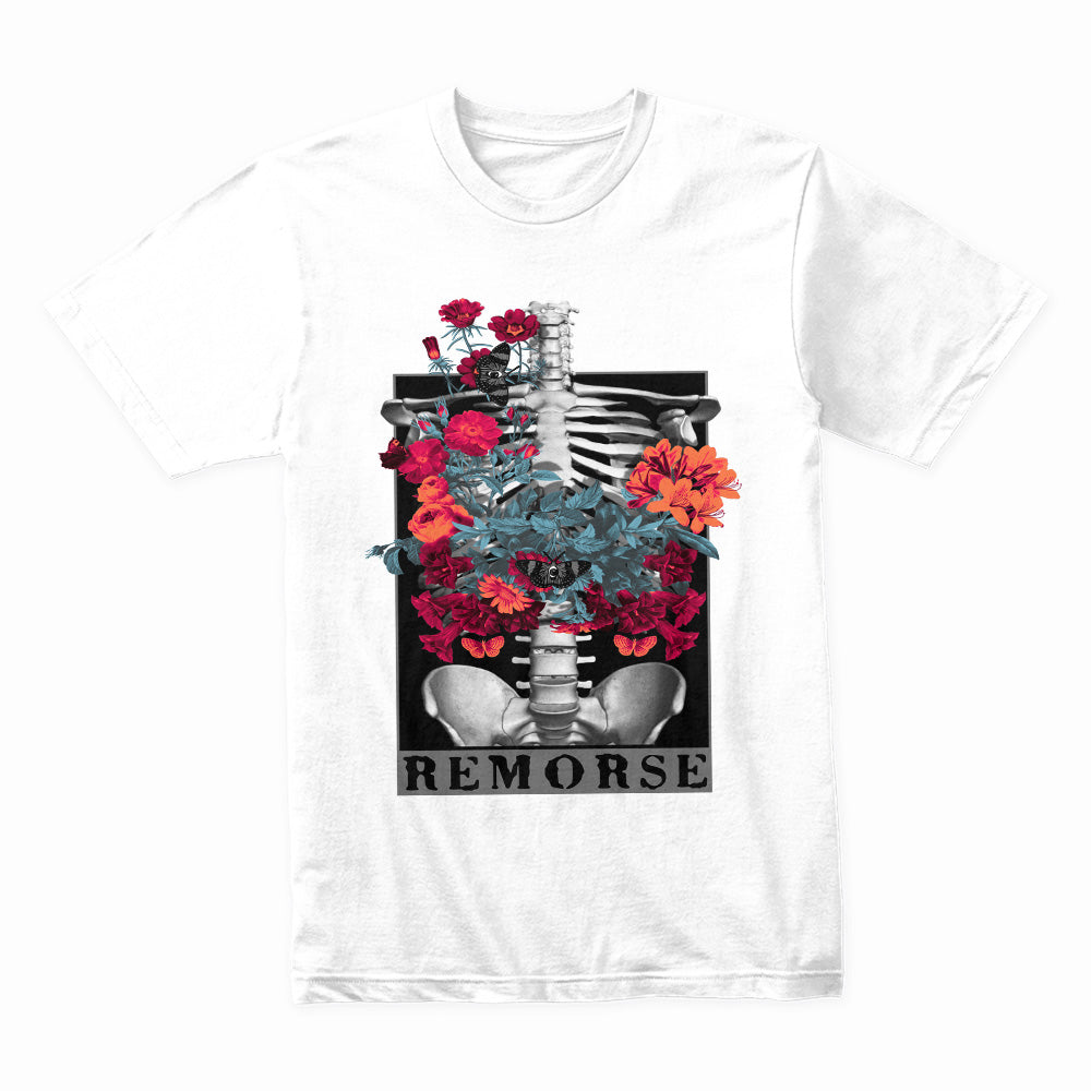 Floral Remorse: Blooming Skeleton Tee