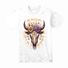 Boho Skull Charm – Western Spirit Tee