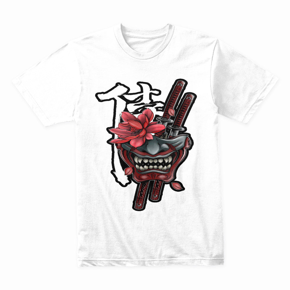 Samurai Oni: Blade & Blossom Tee