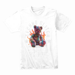 Techno Glitch: Pixel Burn Teddy Tee
