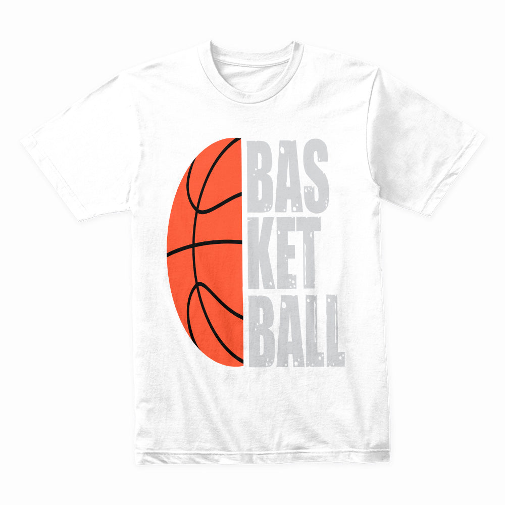 Split Court: Minimalist Basketball Passion Tee