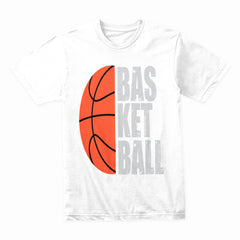 Split Court: Minimalist Basketball Passion Tee