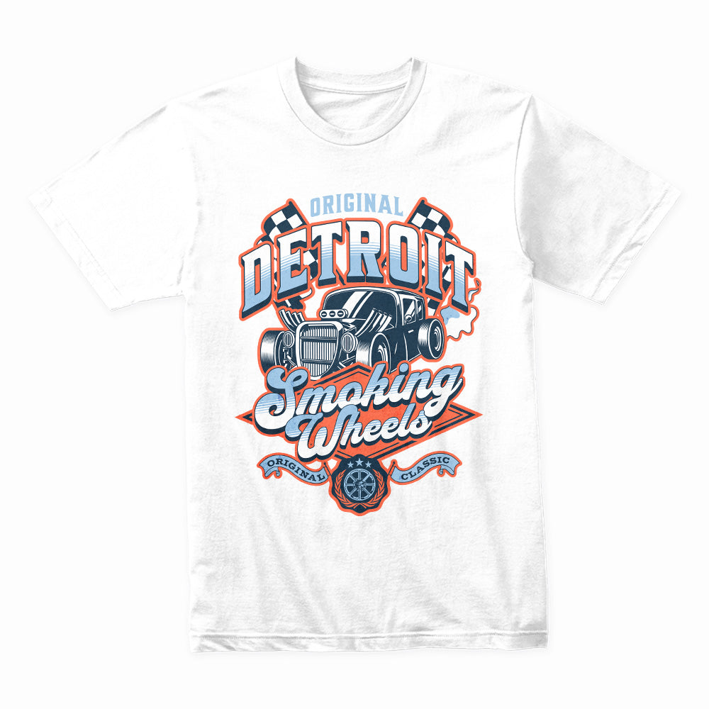 Motor City Burnout – Detroit Smoking Wheels Tee