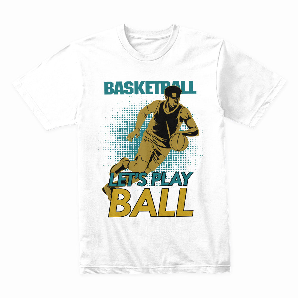 Courtside Hustle: Let’s Play Ball Basketball Tee