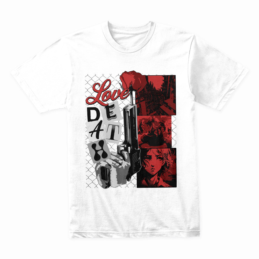 Love & Death Noir Manga Tee