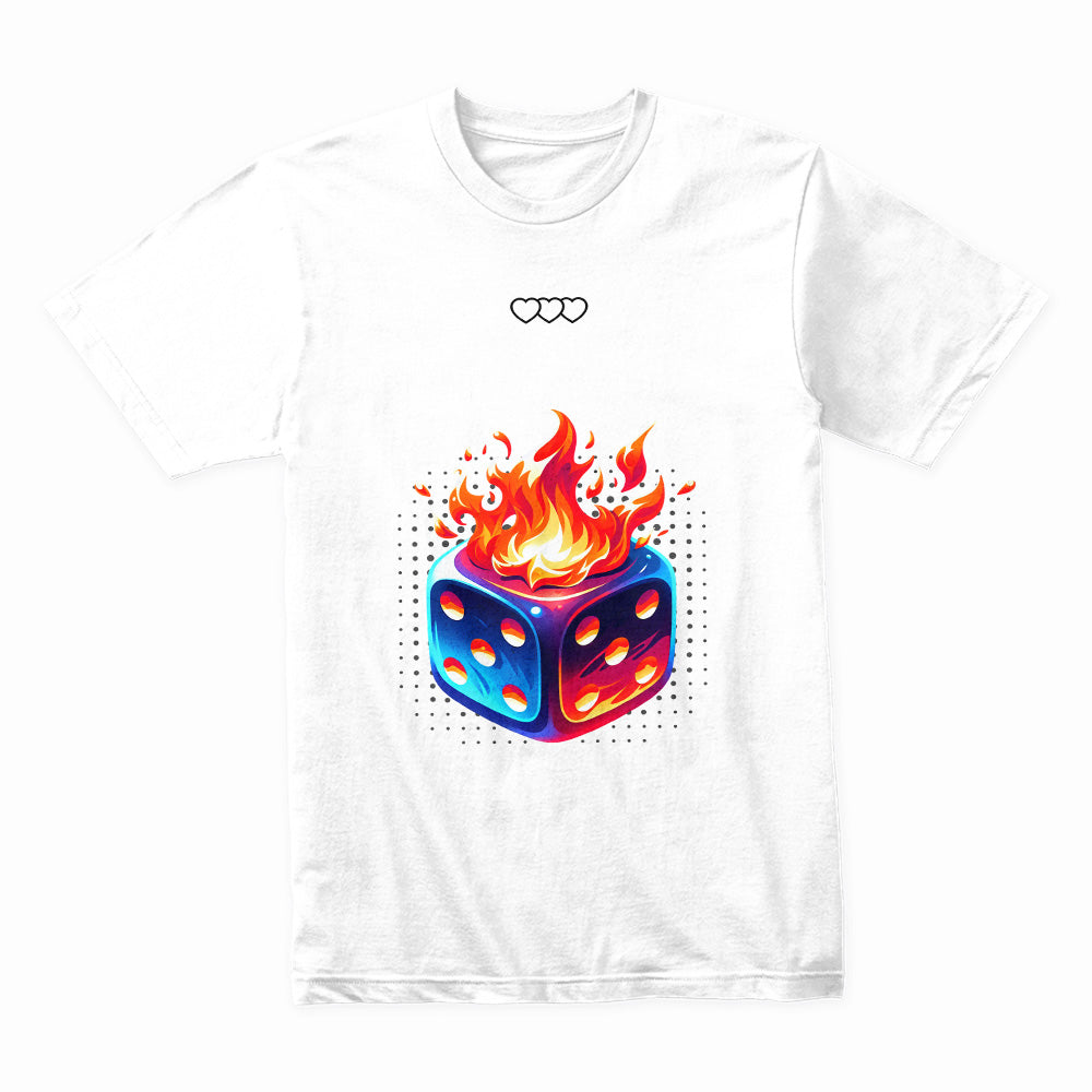 Blazing Roll: Dice Racing Streetwear Tee