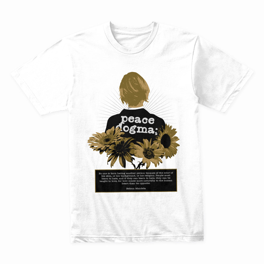 Peace Dogma: Bloom Beyond Hate Tee  Description: