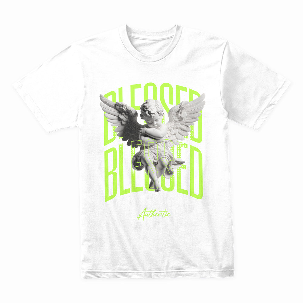Neon Serenity: Blessed Angel Tee