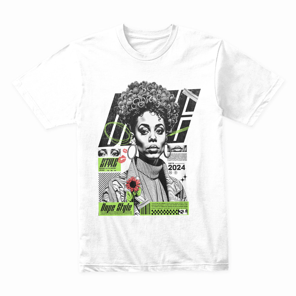 Dope Visionary: Neon Retro Queen Tee