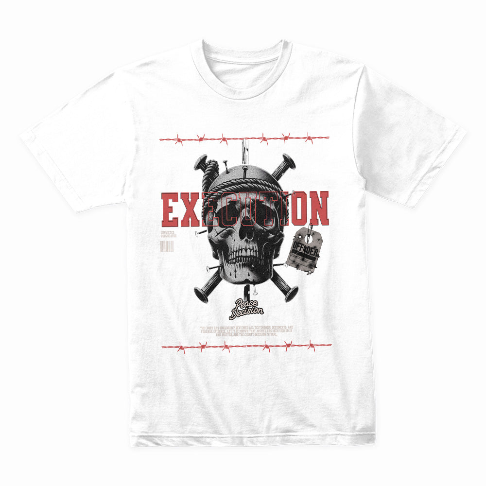 Deadly Verdict: Execution Skull Streetwear Tee