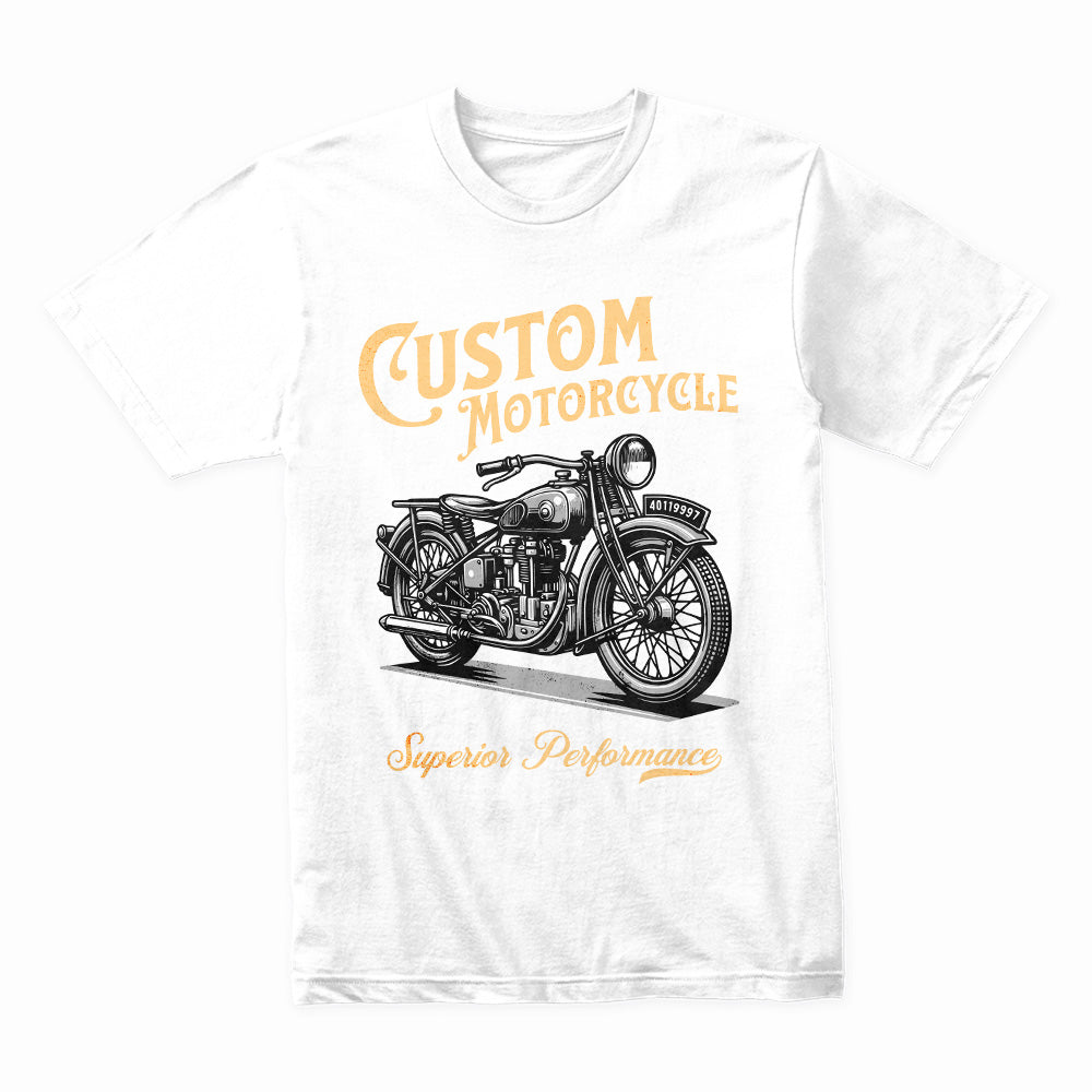 Vintage Torque: Custom Motorcycle Heritage Tee
