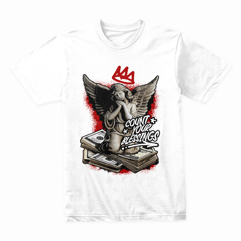 Blessed Hustler: Count Your Blessings Angel Tee