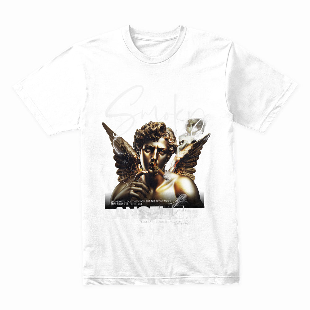 Smoky Angel: Rebel Cherub Streetwear Tee