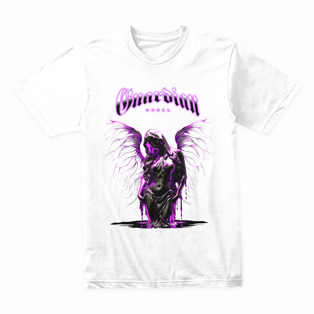 Shadowlight Guardian: Neon Angel Streetwear Tee