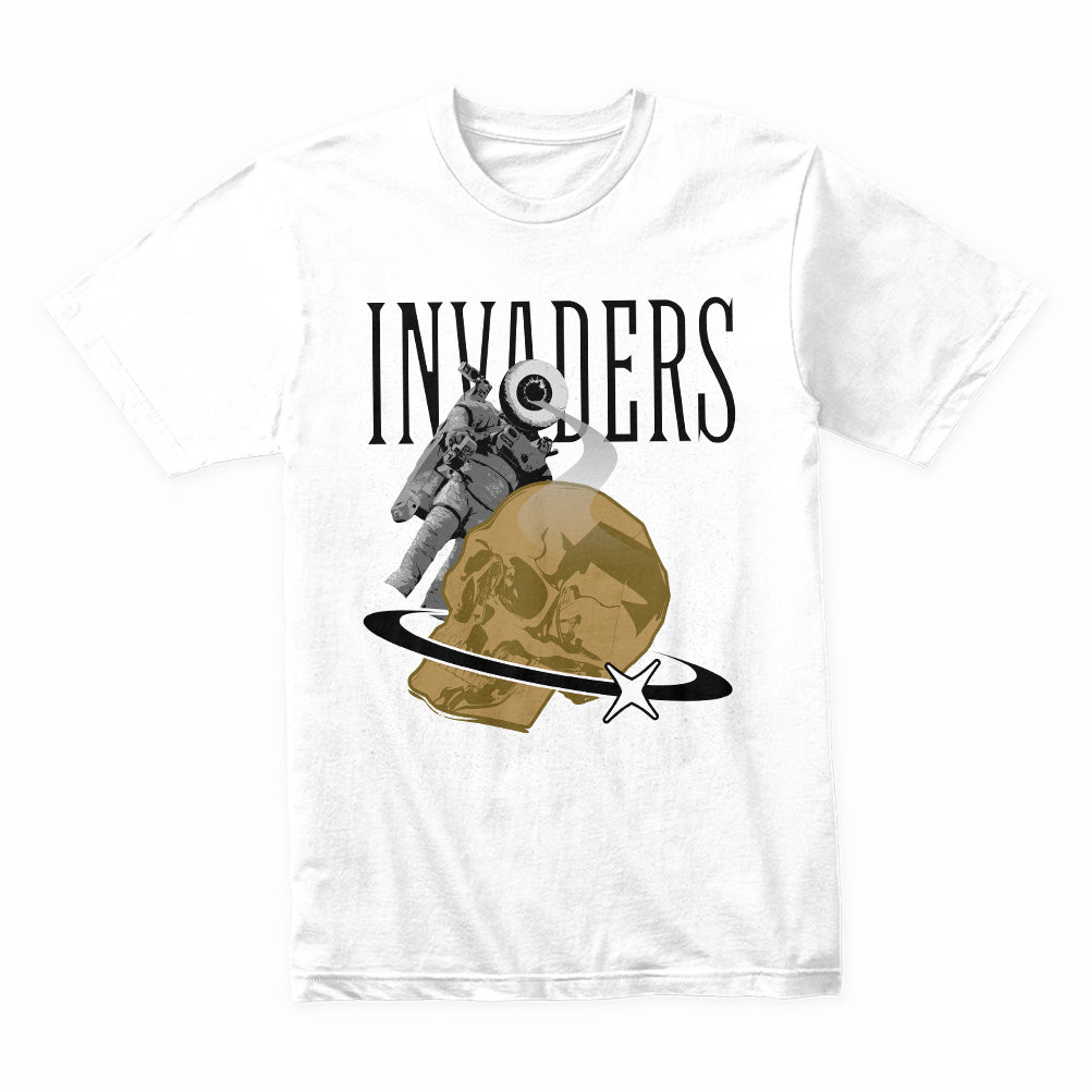 Cosmic Intruders: Invaders Astronaut Skull Tee