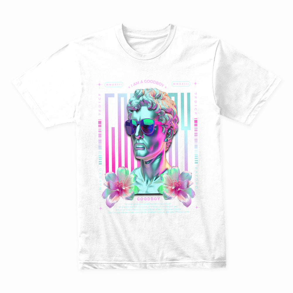 Vaporwave Virtuoso: Neon Goodboy Tee