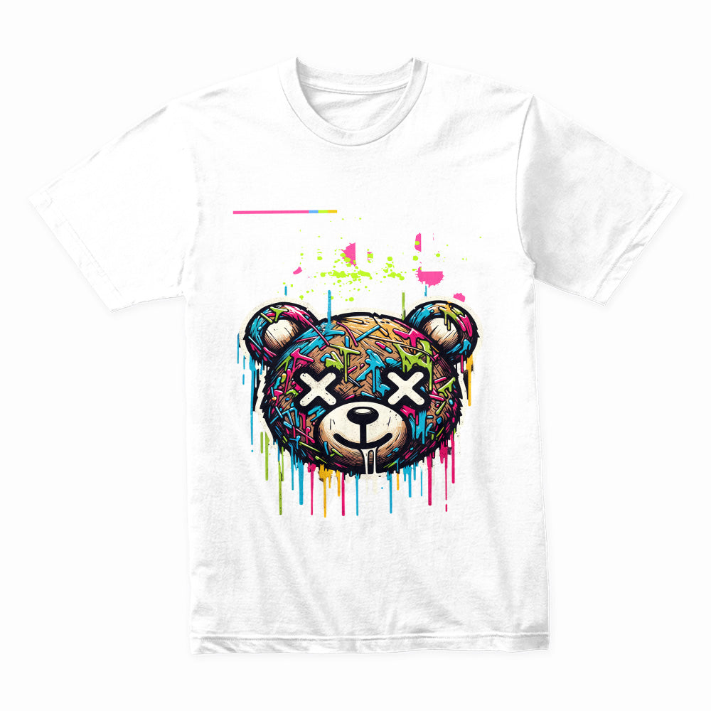 Divine Drip: God Over Everything Graffiti Bear Tee