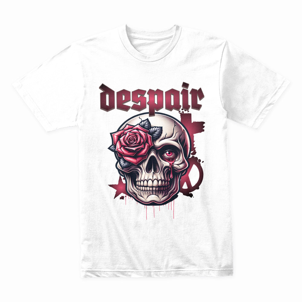 Roses & Ruin: Crimson Despair Skull Tee