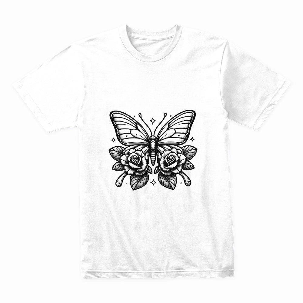 SMILE MORE: Positive Vibes Butterfly Tee