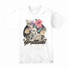 Gratitude Bloom: Joyful Mind Collage Tee